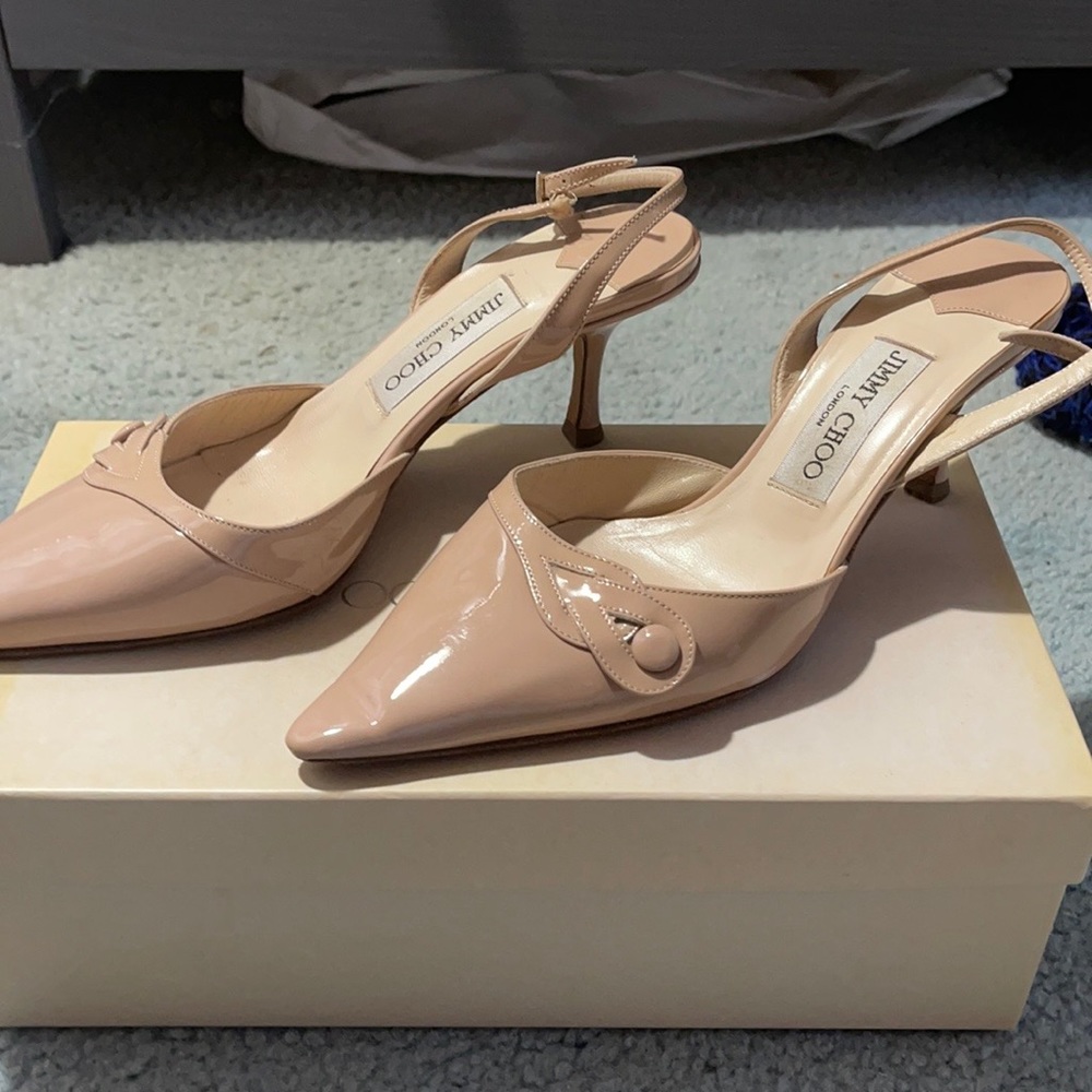 Jimmy Choo kitten heel sling backs